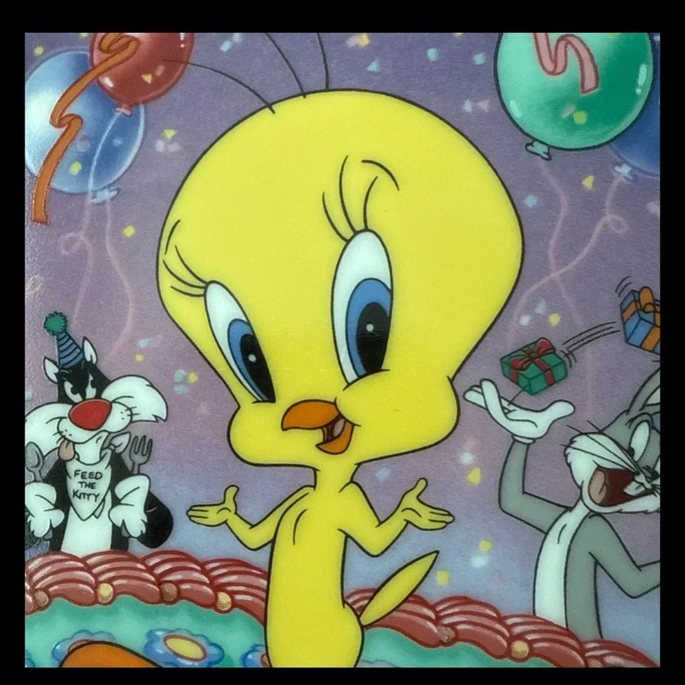 Tweety Happy 50th Birthday Party Plate